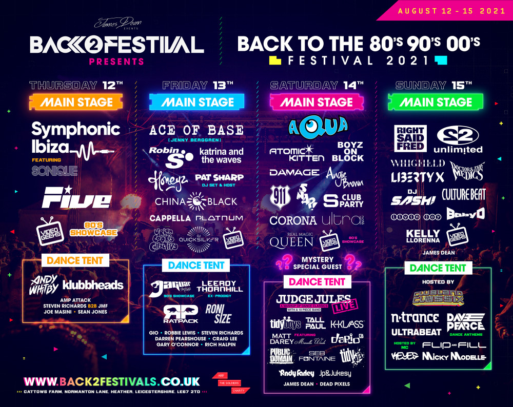 BACK TO THE 80s, 90s & 00s FESTIVAL 2021